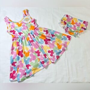 Charlie’s Project Kids Mickey Ears Sleeveless Dress 2T